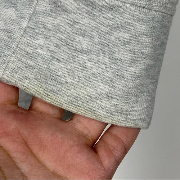 Athleta Pacific Pullover Wool Blend Sweatshirt Size Medium Gray Fuzzy Crew Neck - Picture 7 of 8